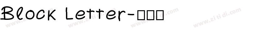 Block Letter字体转换